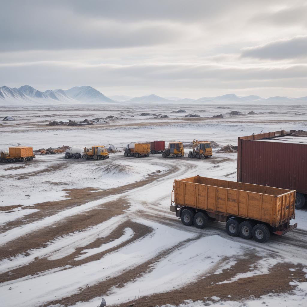 Габаритные грузы на месторождениях Крайнего Севера: доставка бытовок и вагончиков